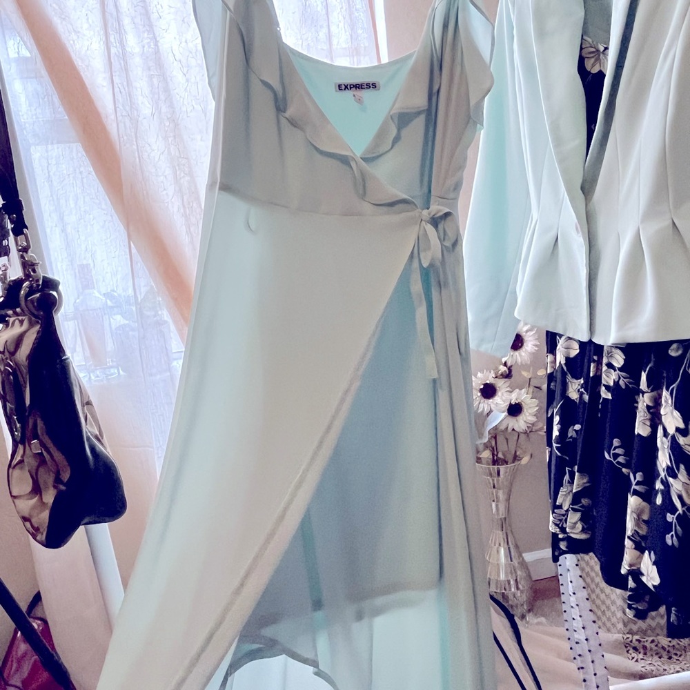 DRESS SALE $30 Baby blue Express formal dress